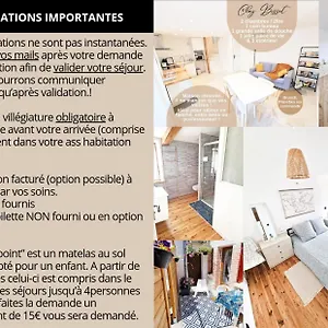 Chez Bisset_2chambres 4personnes Hébergement de vacances